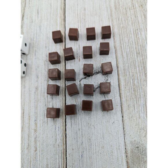 Fishinopoly 1998 Game Replacement Hotels Houses 2 Dice - Picture 2 of 4